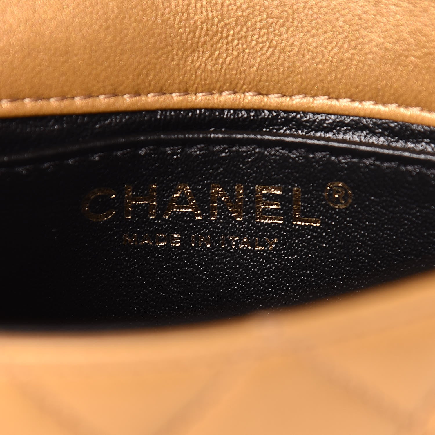Chanel Metallic Lambskin Quilted Extra Mini Medallion Flap Gold 8 of 19