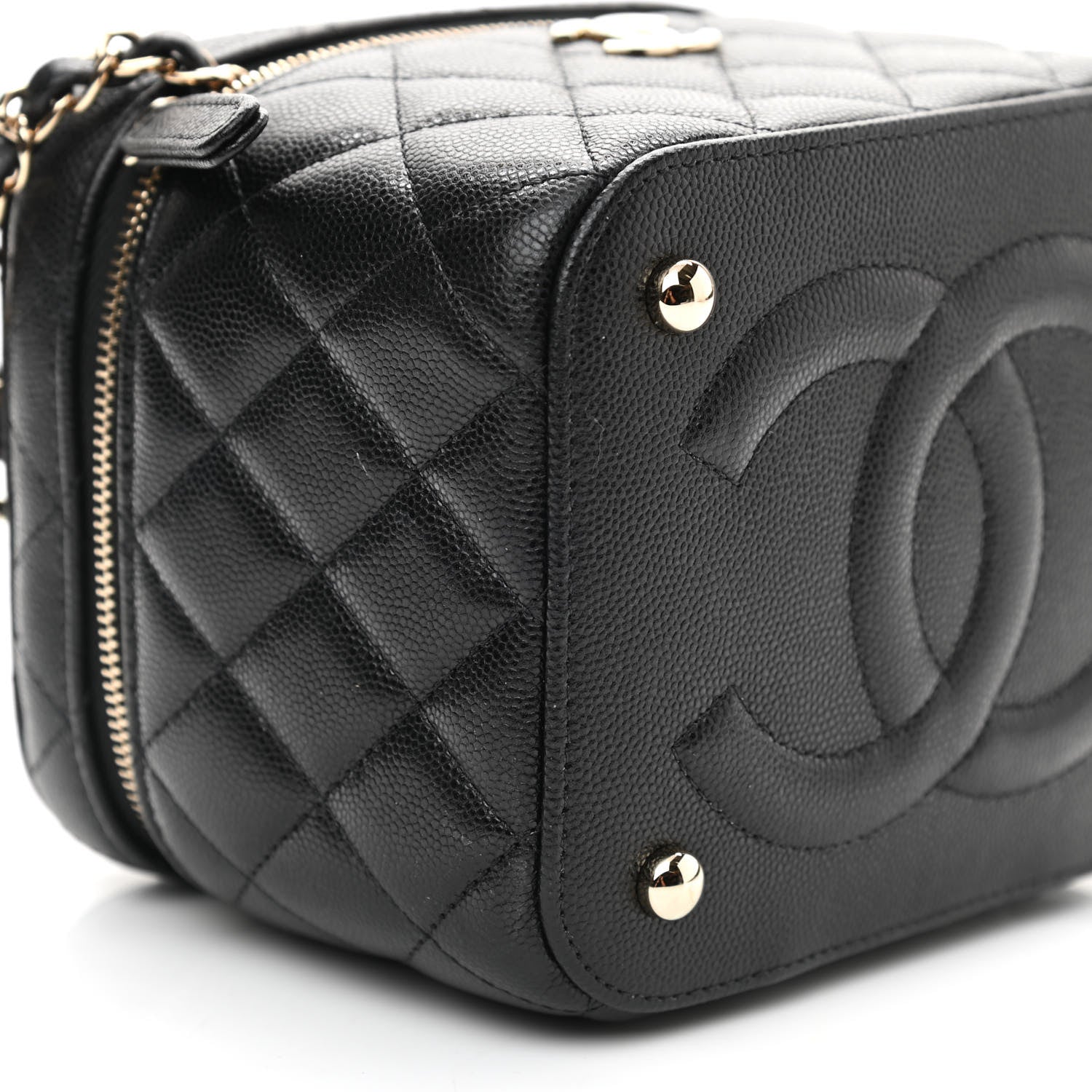 Chanel Caviar Quilted Small CC Vanity Case Black 7 of 8