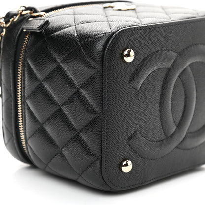 Chanel Caviar Quilted Small CC Vanity Case Black 7 of 8