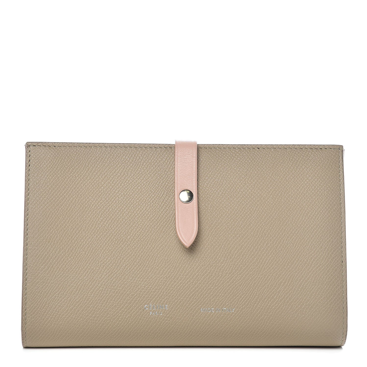 Celine Calfskin Large Multifunction Strap Wallet Taupe 1 of 11