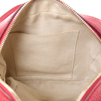 Gucci Pebbled Calfskin Small Soho Disco Bag Vibrant Red 12 of 17