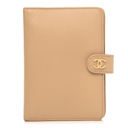 Chanel Goatskin Small Ring Agenda Planner Beige 1 of 9