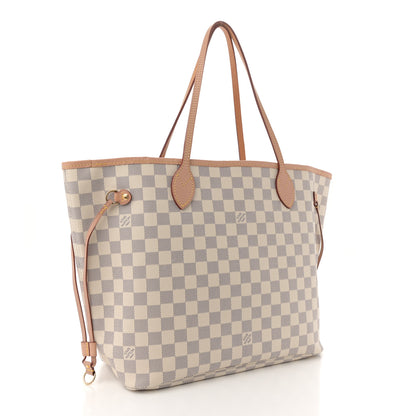 Louis Vuitton Damier Azur Neo Neverfull MM Rose Ballerine 4 of 13
