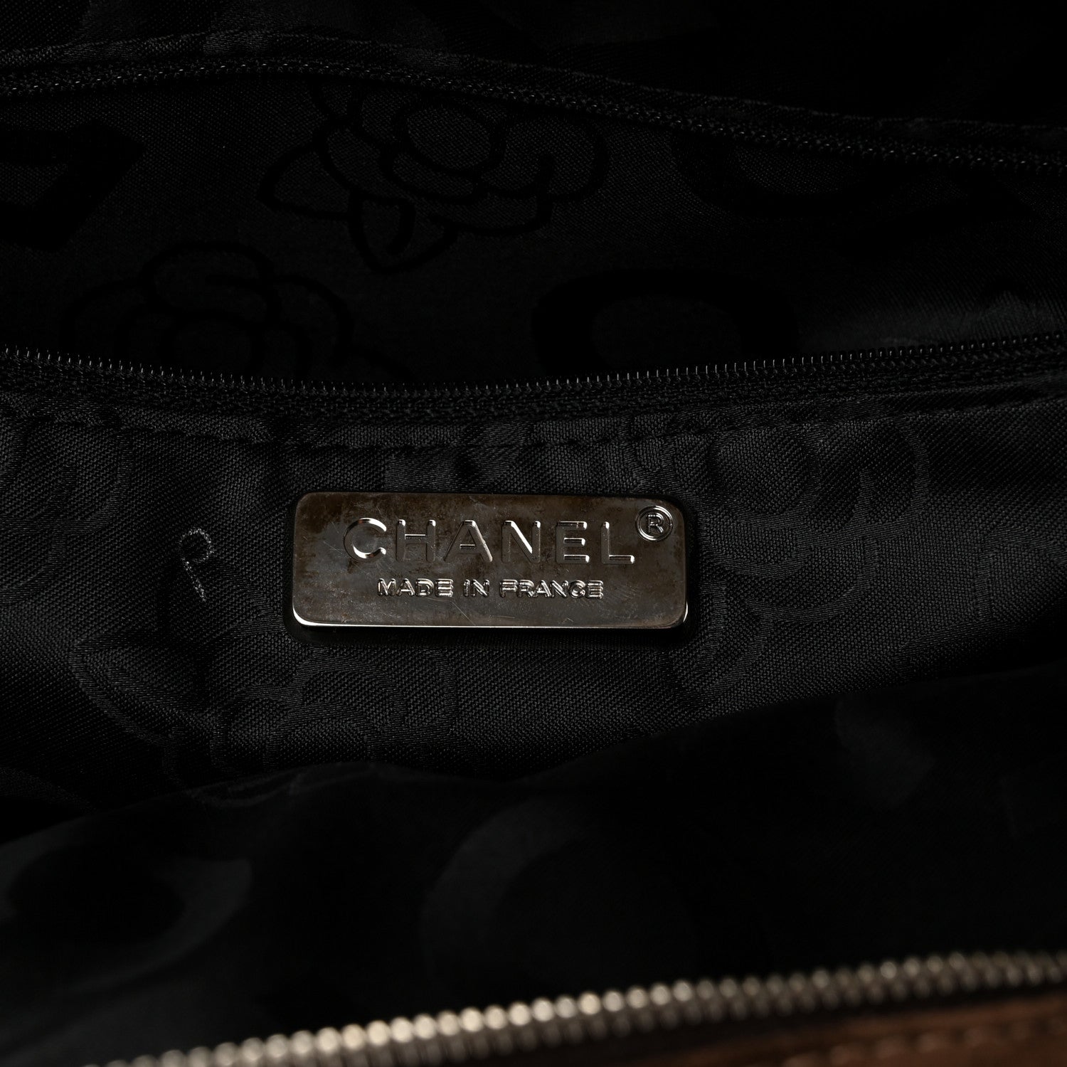 Chanel Suede Vertical Quilted Bowler Brown 6 of 10