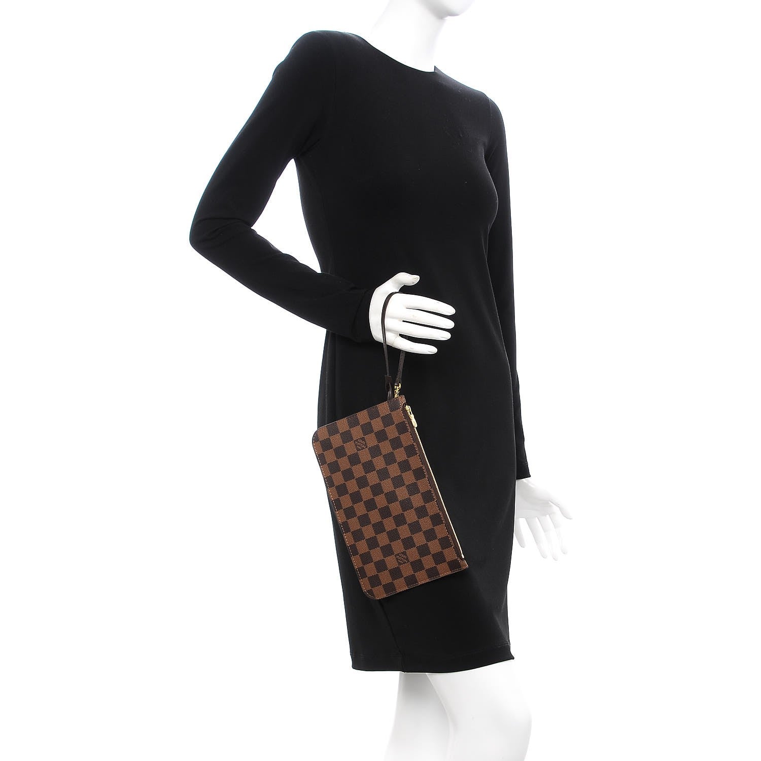 Louis Vuitton Damier Ebene Neverfull MM GM Pochette 2 of 7