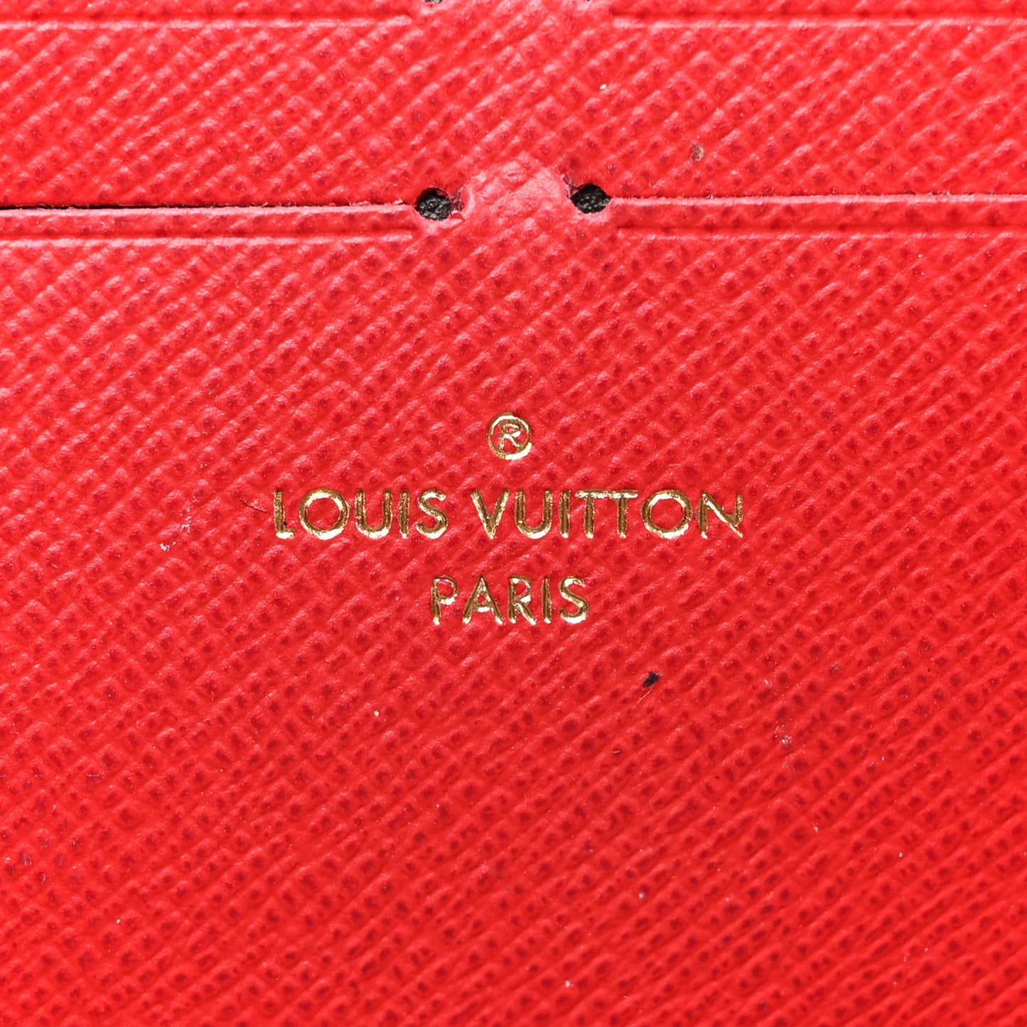 Damier Ebene Clemence Wallet Cherry