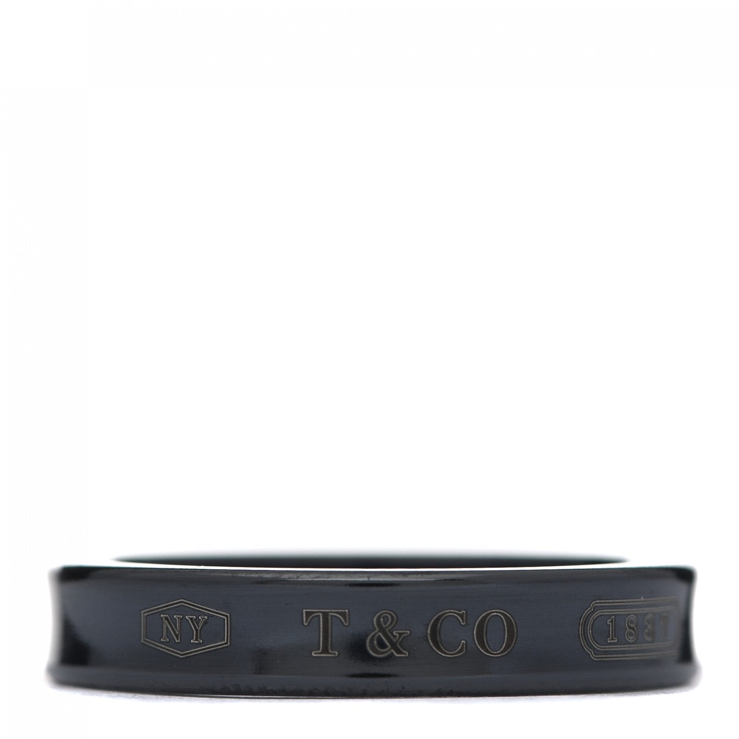 Tiffany Titanium 4mm Narrow 1837 Ring 54 6.75 1 of 5