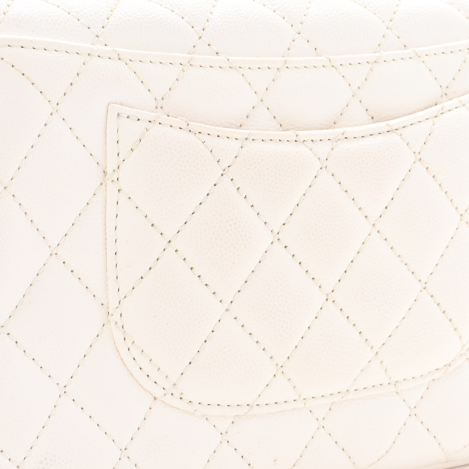 Chanel Caviar Quilted Mini Coco Handle Flap White 12 of 14