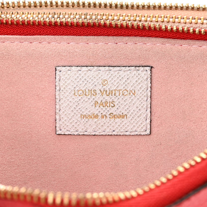Louis Vuitton Monogram Giant Double Zip Pochette Rouge 7 of 13