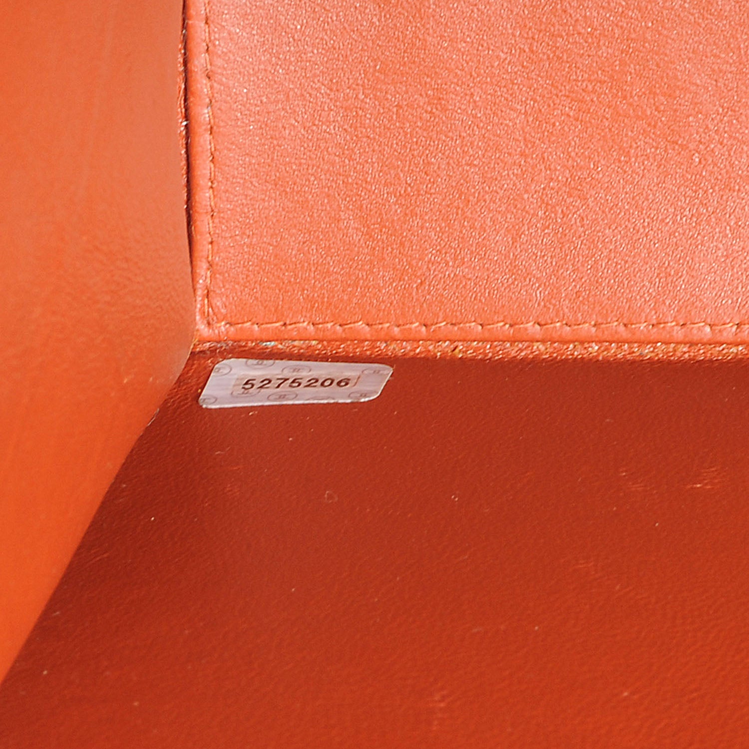 Chanel Caviar Shoulder Bag Orange 7 of 7