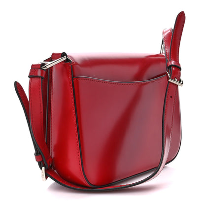Prada Spazzolato Shoulder Bag Scarlatto 3 of 11