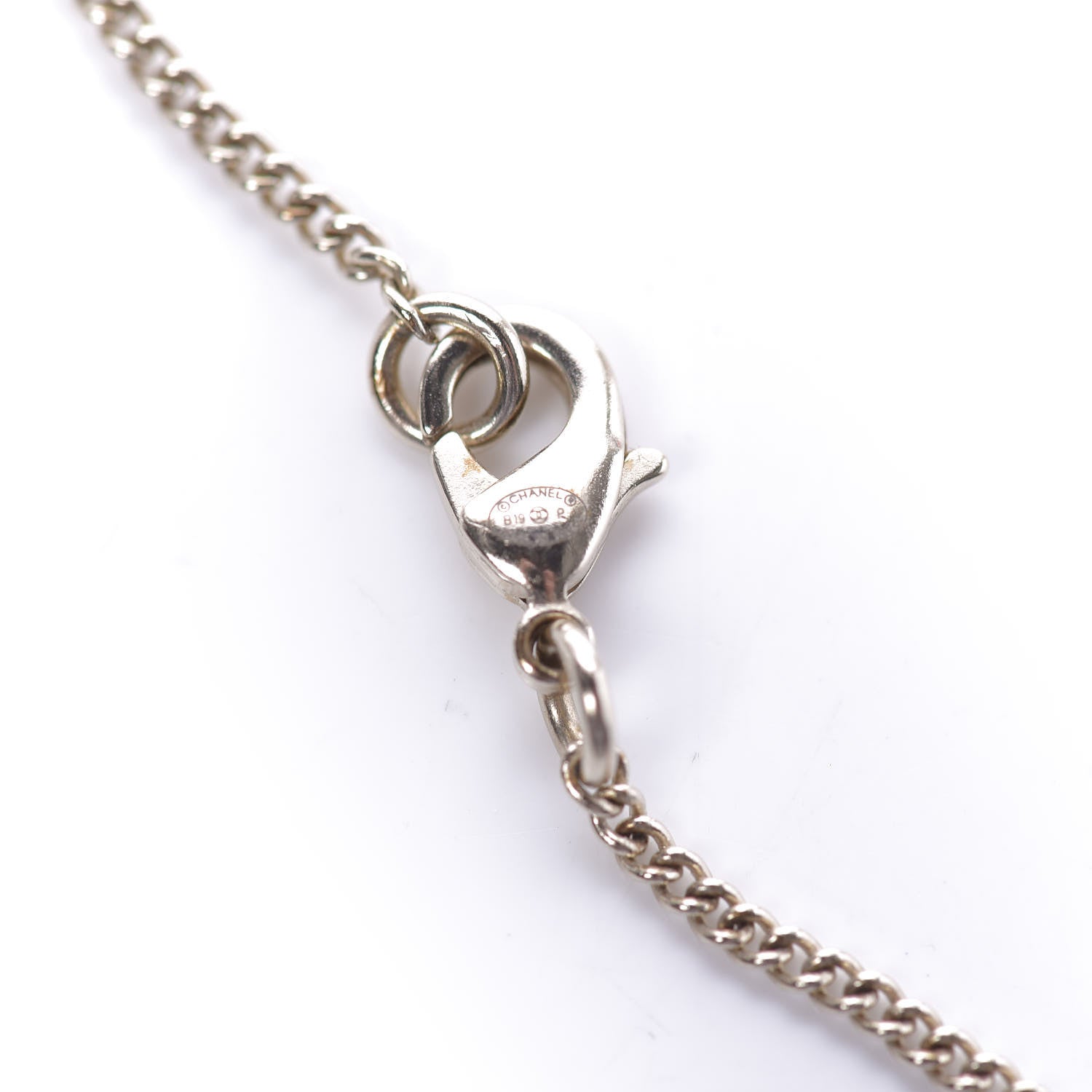 Chanel Lambskin CC Chain Necklace Gold Black 5 of 7