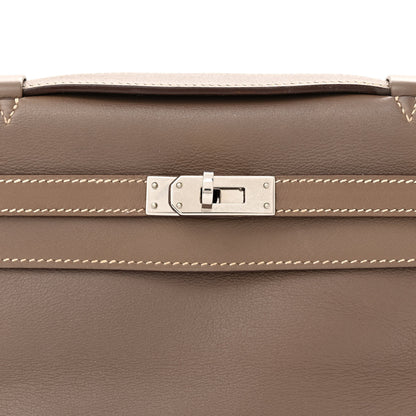 Hermes Swift Kelly Pochette Clutch Etoupe 8 of 16