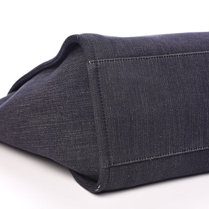 Chanel Denim Large Deauville Tote Dark Blue 8 of 13