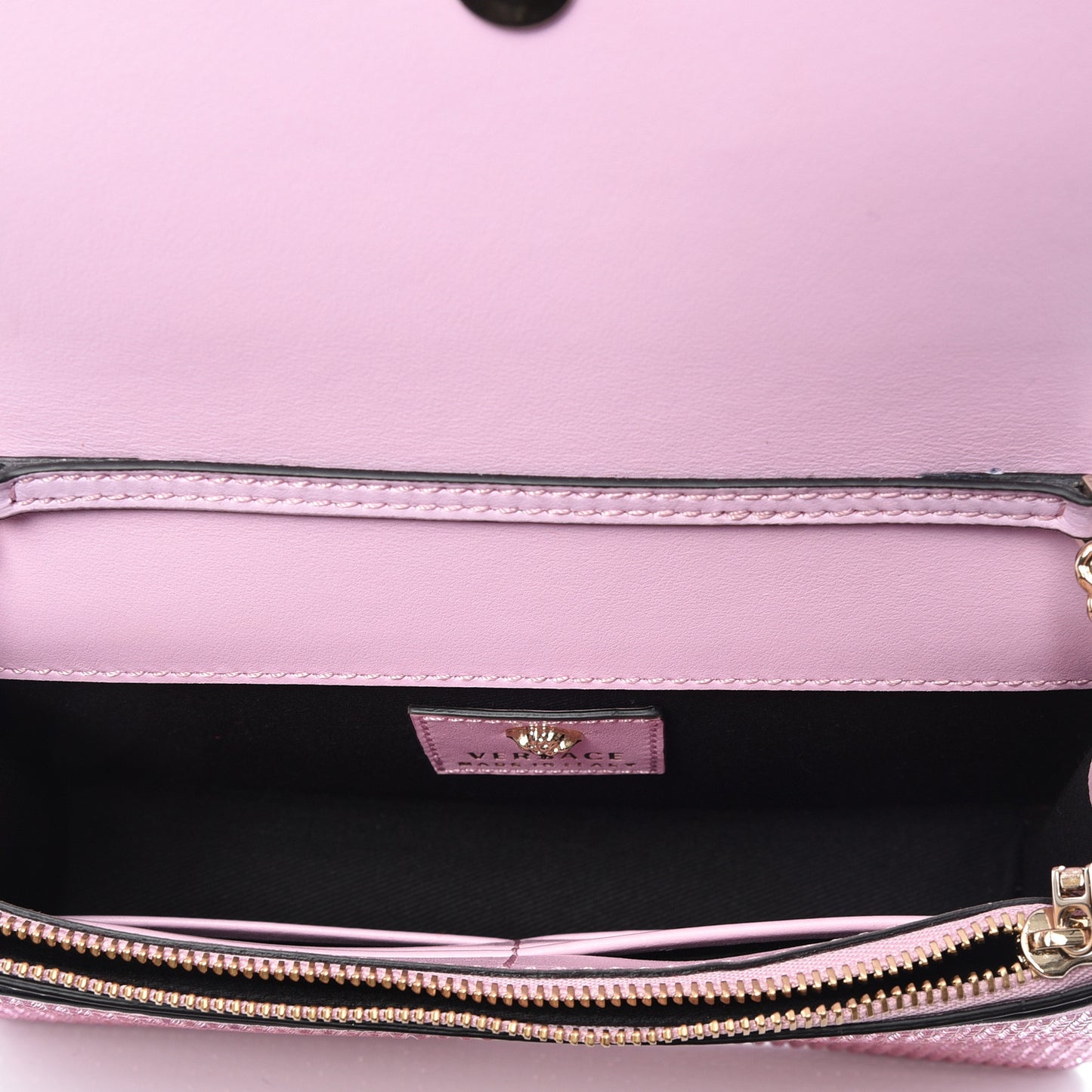 Vitello Crystal Palazzo Evening Bag Pink