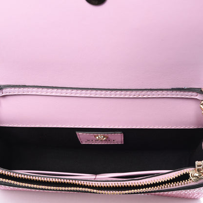 Versace Vitello Crystal Palazzo Evening Bag Pink 4 of 9
