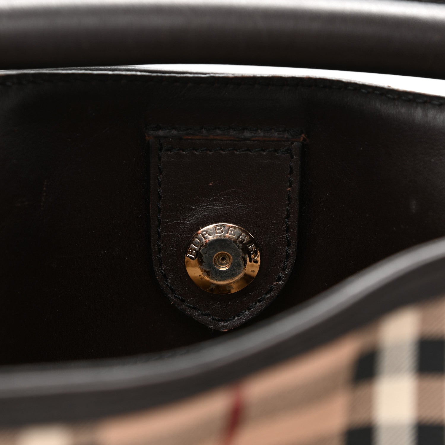 Burberry Haymarket Check Medium Willenmore Hobo Chocolate 12 of 17
