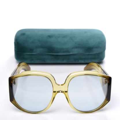 Gucci Acetate Oversized Interlocking G Sunglasses GG0151S Yellow 8 of 8