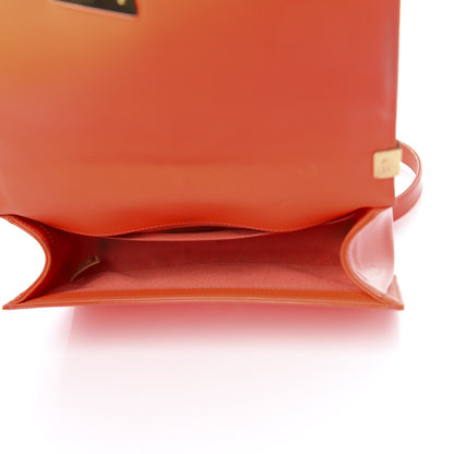 Chanel Patent Quilted Medium Boy Flap Orange 5 of 20