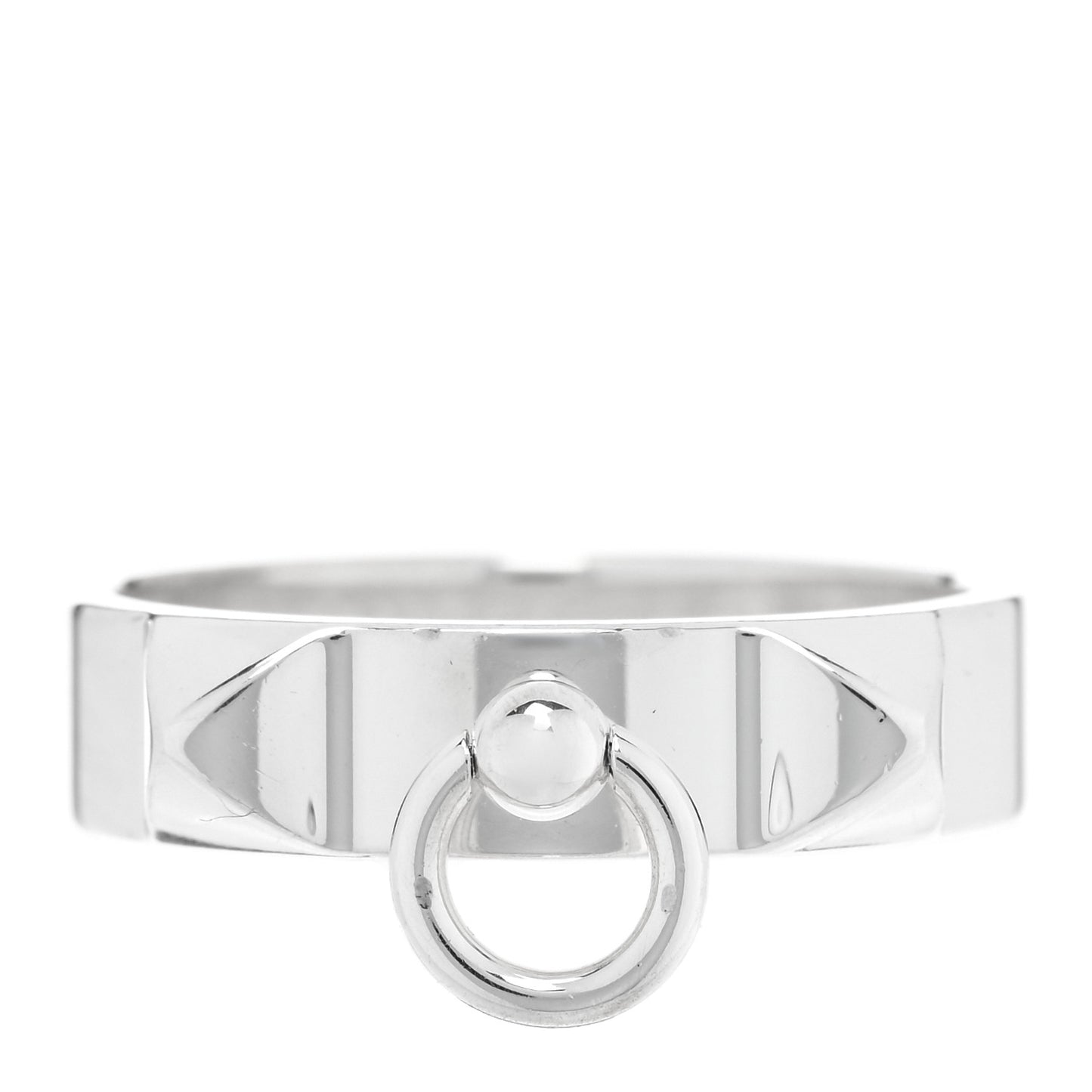 Sterling Silver PM Collier De Chien Ring 58 8.5