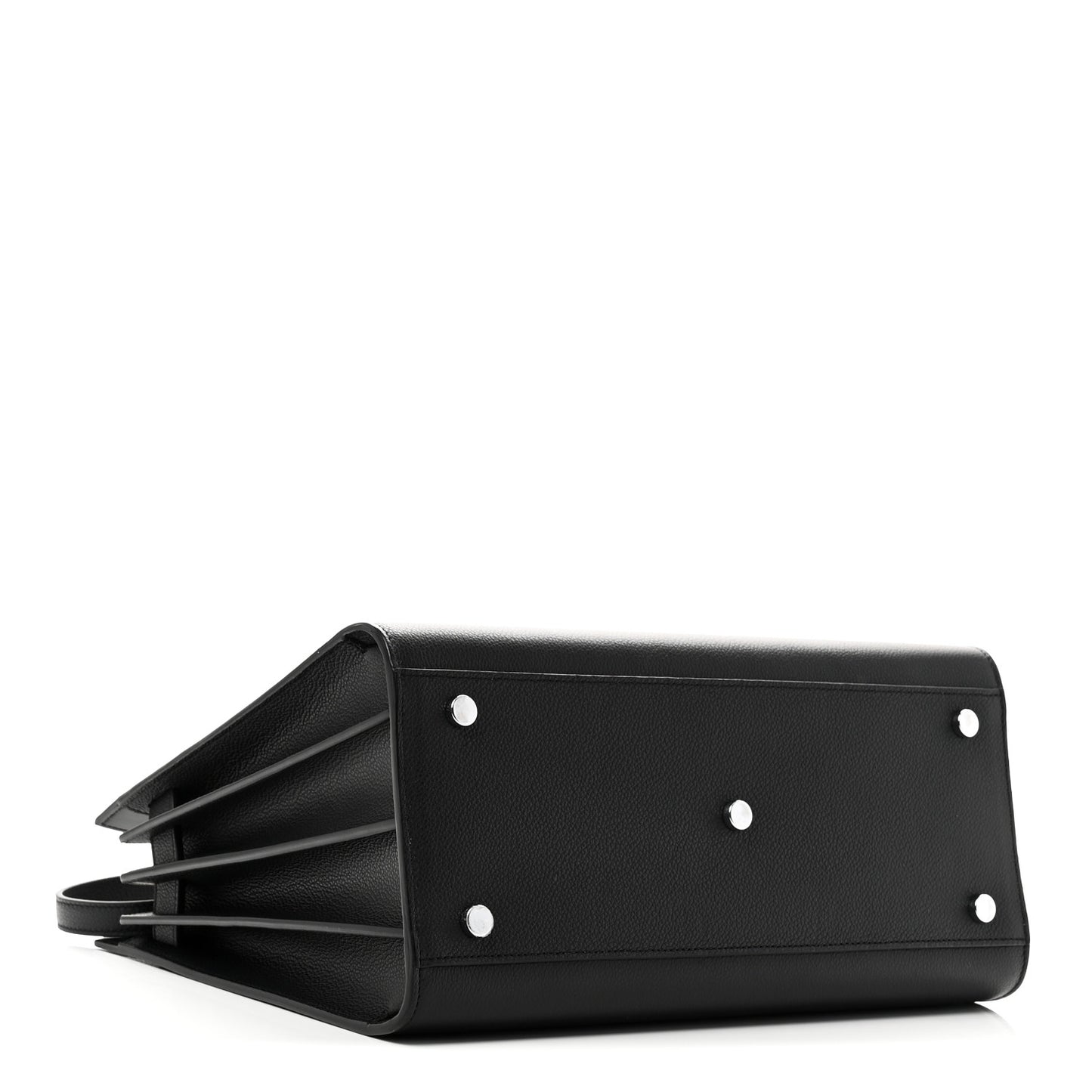 Grained Calfskin Small Sac De Jour Black