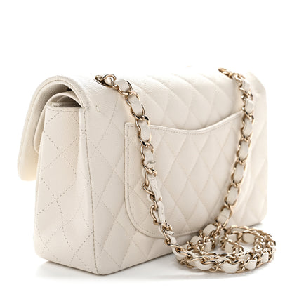 Chanel Caviar Quilted Small Double Flap White 3 of 11