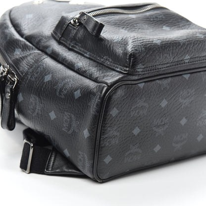 MCM Visetos Studded Small Dual Stark Backpack Black 8 of 9