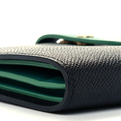 Celine Grained Calfskin Medium Multifunction Strap Wallet Black Cactus 10 of 11