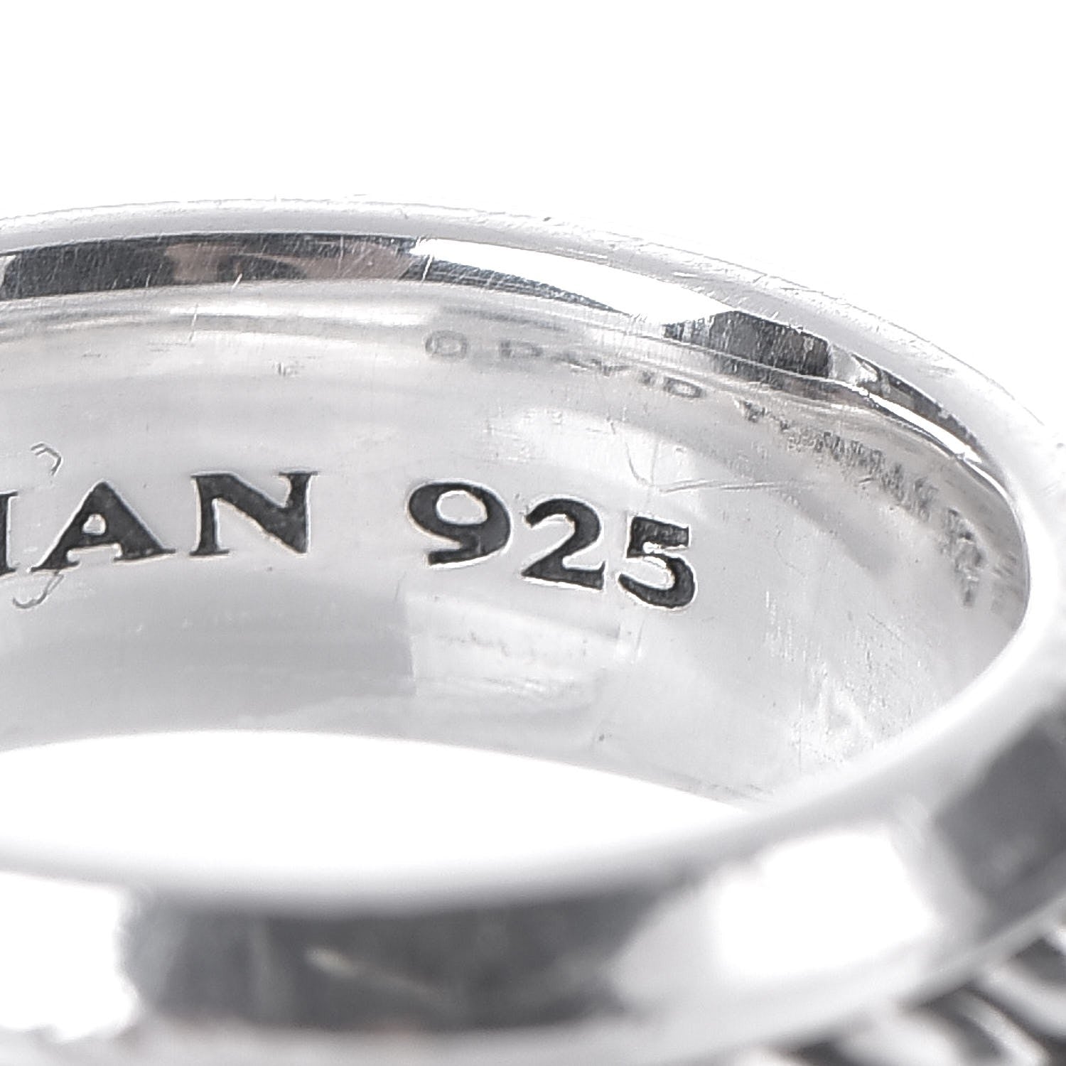 David Yurman Sterling Silver Cable Classic Ring 61 9.5 5 of 6