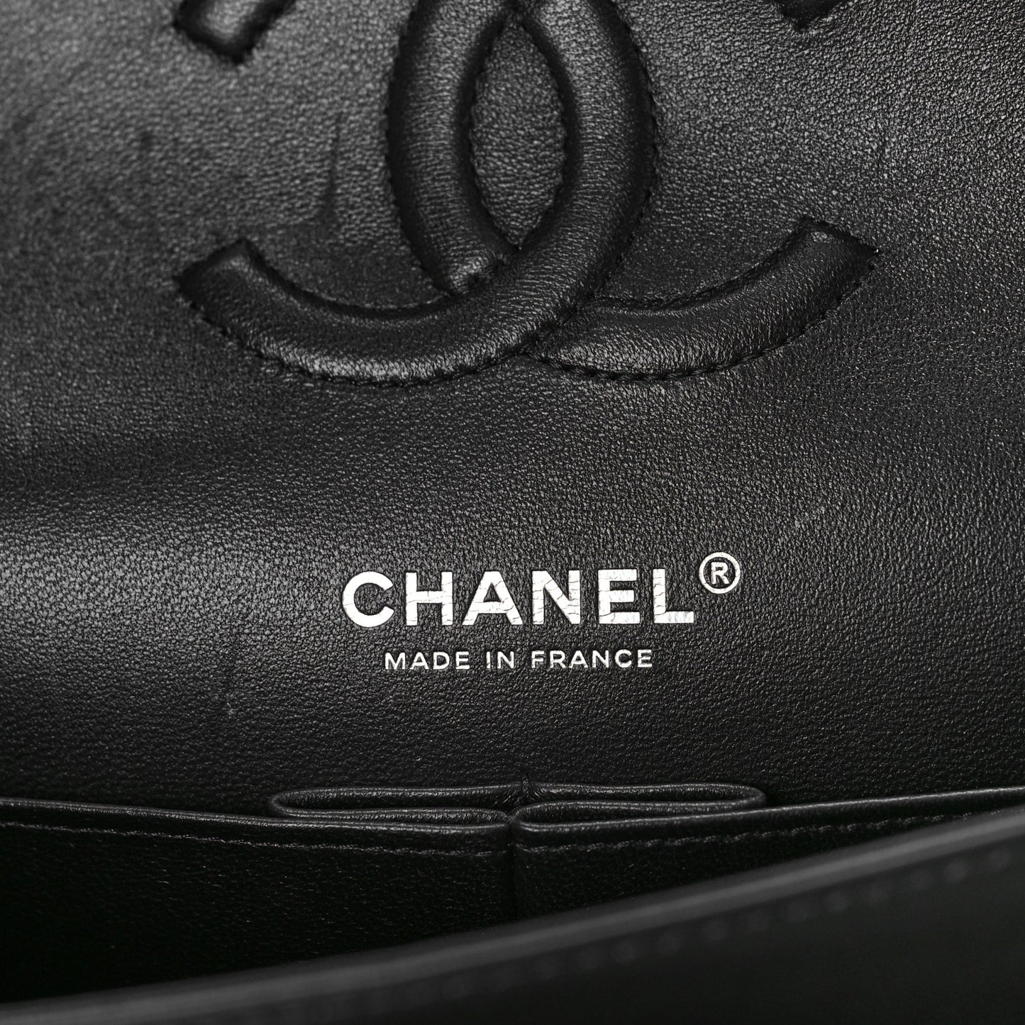 Lambskin Quilted Medium Double Flap So Black
