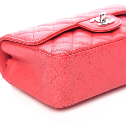 Chanel Caviar Quilted Mini Rectangular Flap Dark Pink 8 of 10