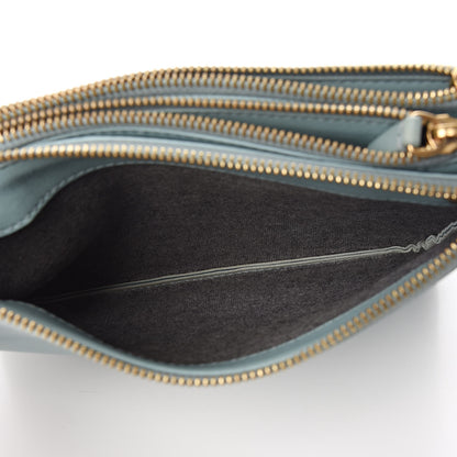 Celine Lambskin Small Trio Crossbody Bag Glacier 7 of 14