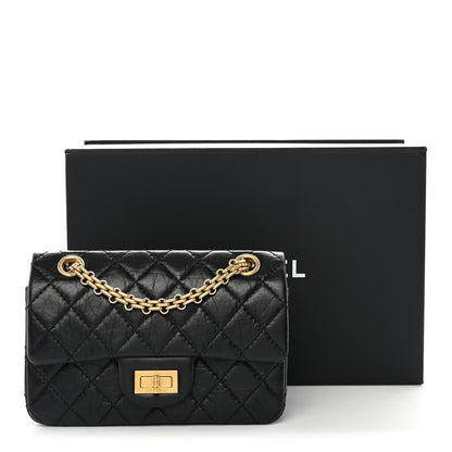 Chanel Aged Calfskin Quilted 2.55 Reissue Mini Flap Black 11 of 11