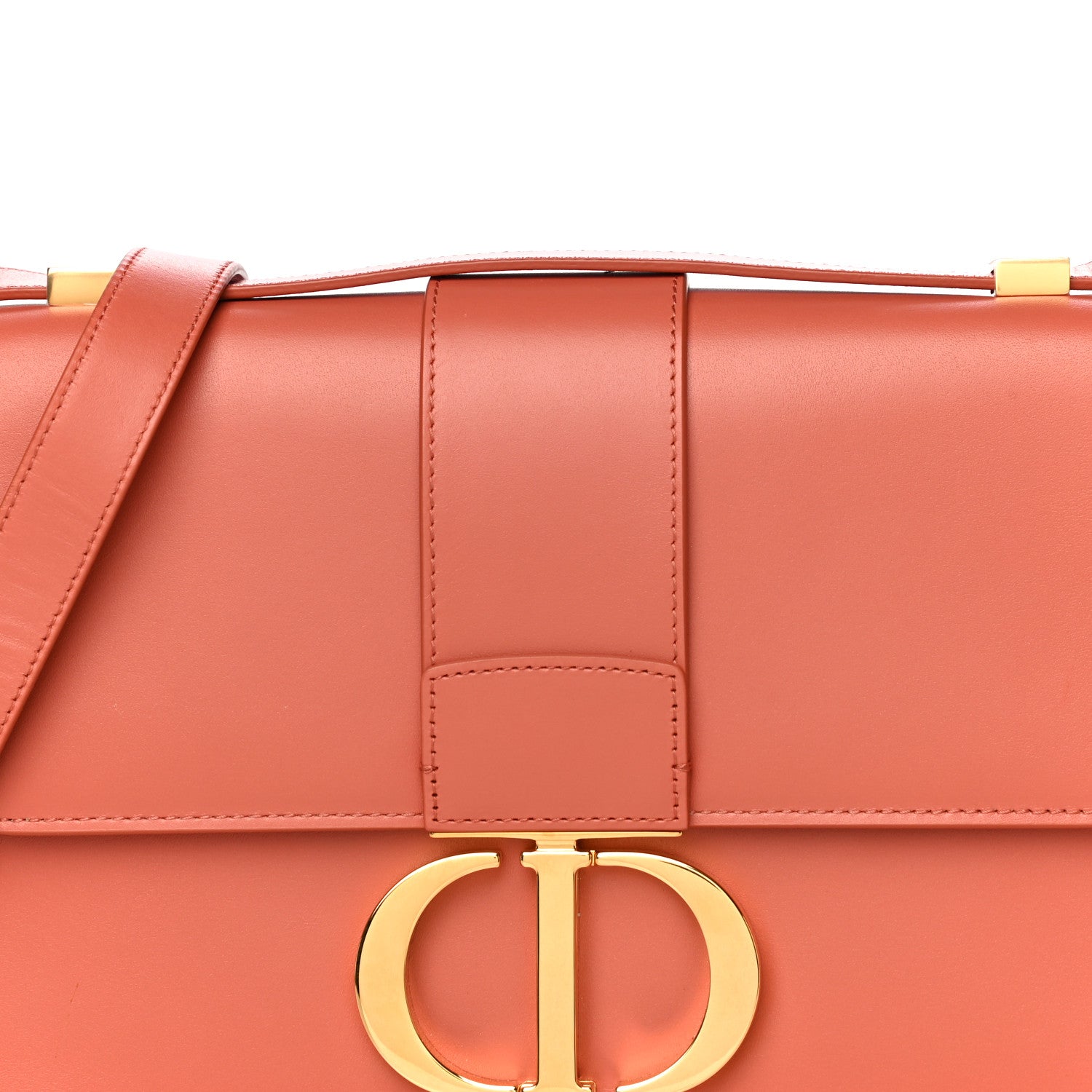 Christian Dior Smooth Calfskin 30 Montaigne Flap Bag Indian Red 6 of 13