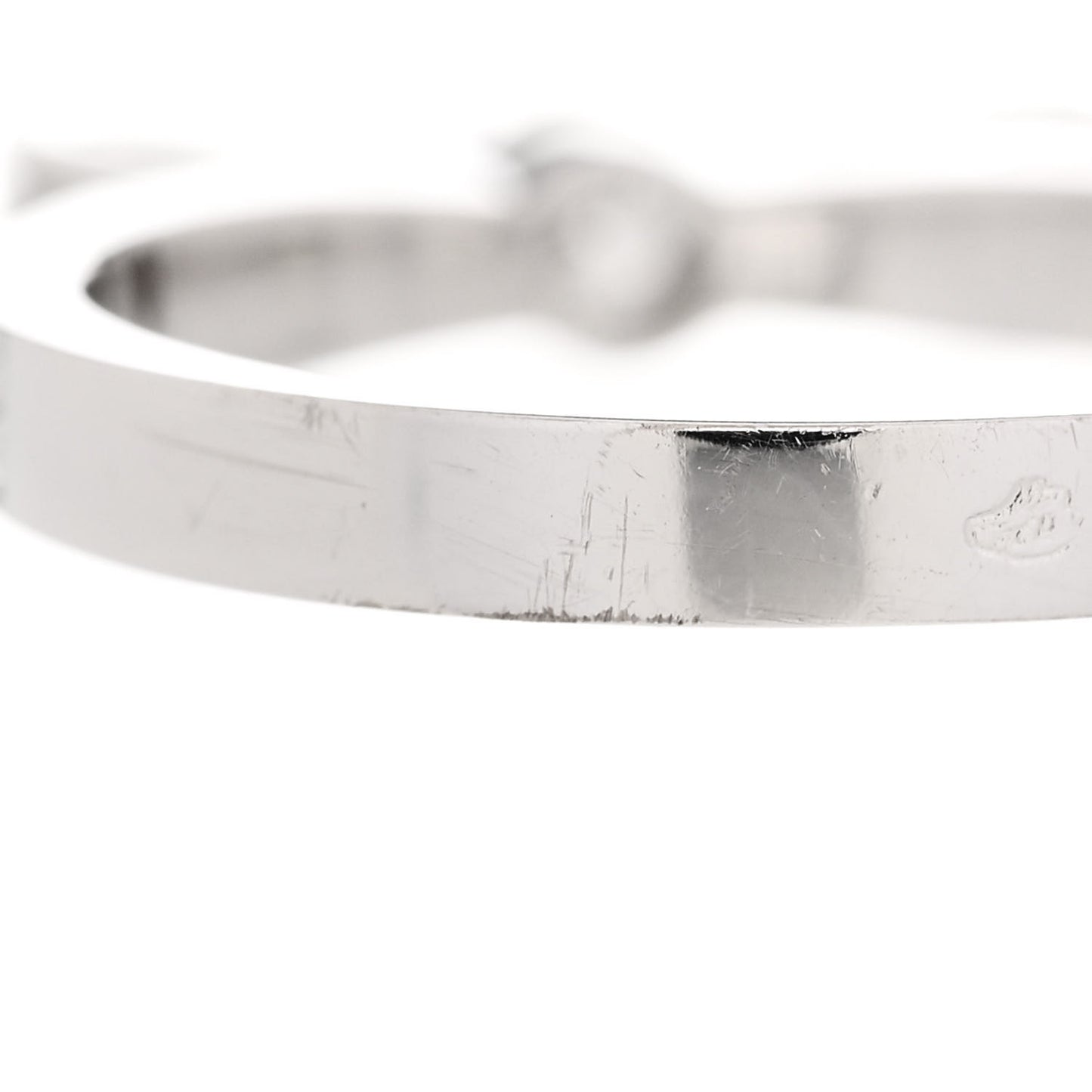 18K White Gold Diamond Ruban Ring 49 4.75
