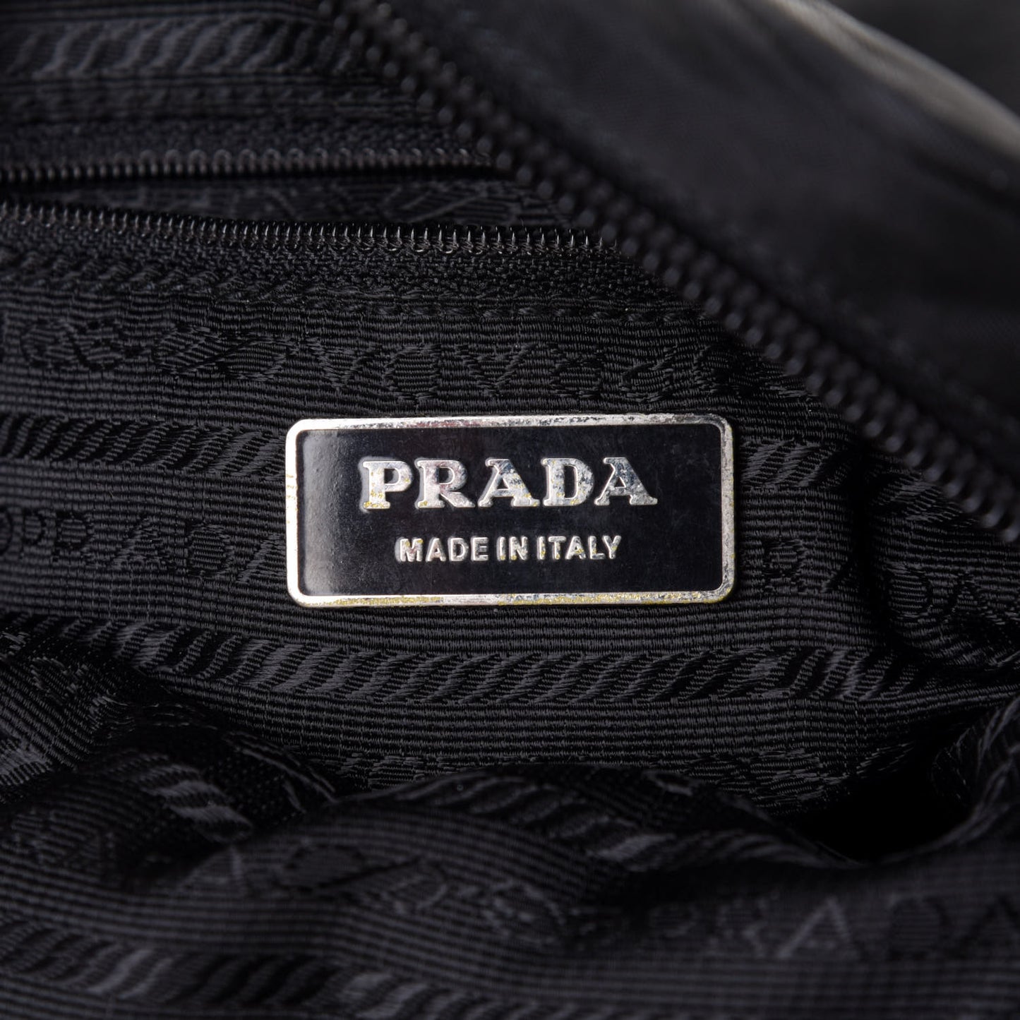 Nylon Flat Messenger Bag Black