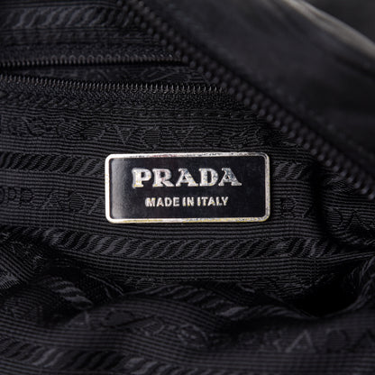Prada Nylon Flat Messenger Bag Black 5 of 9