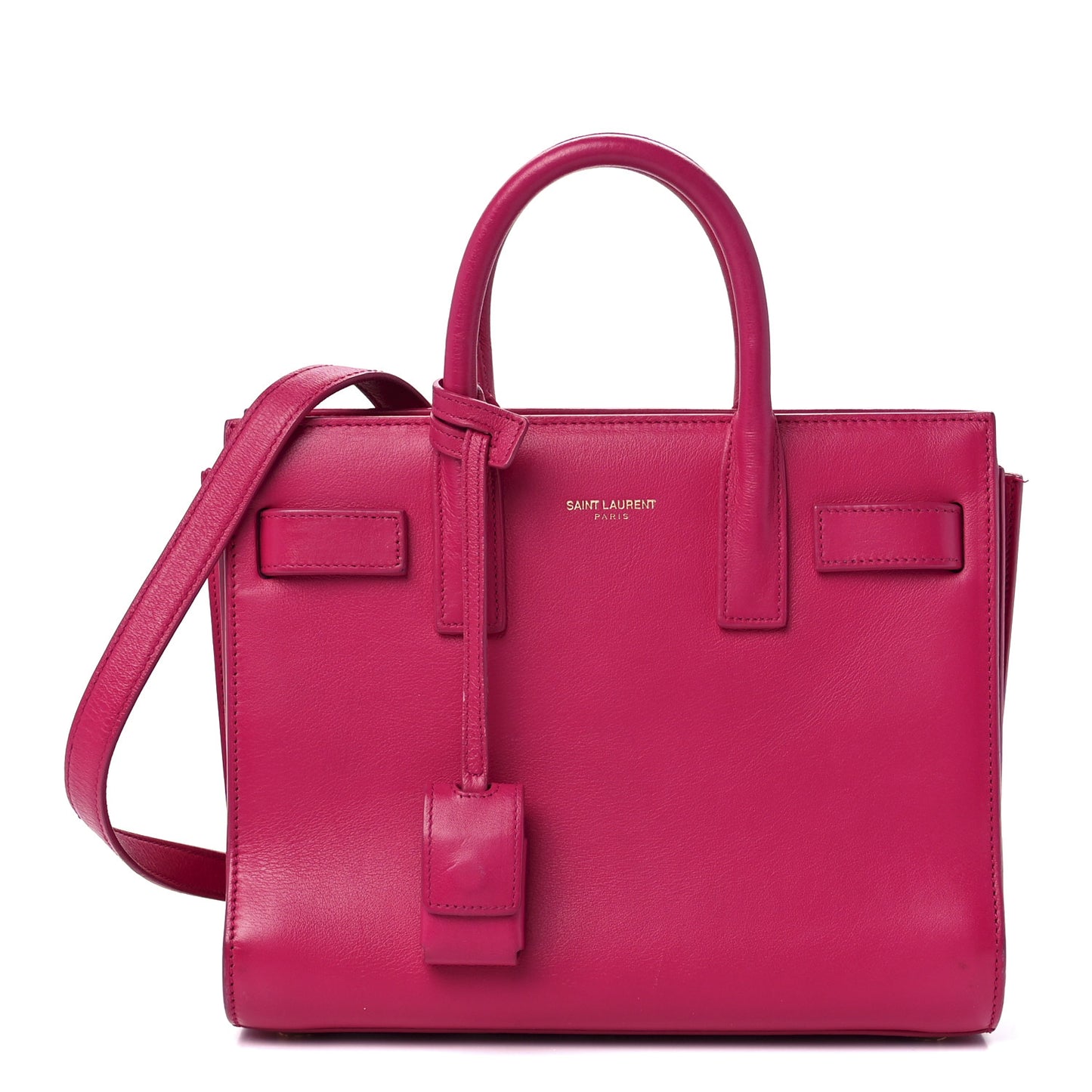 Calfskin Nano Sac De Jour Bubblegum
