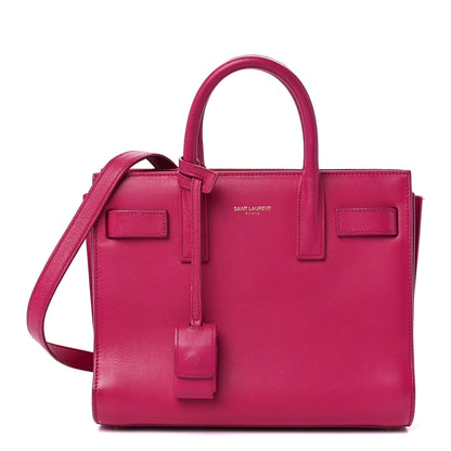 Saint Laurent Calfskin Nano Sac De Jour Bubblegum 1 of 17