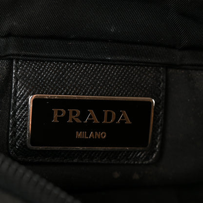 Prada Nylon Vela Flat Messenger Bag Black 6 of 10