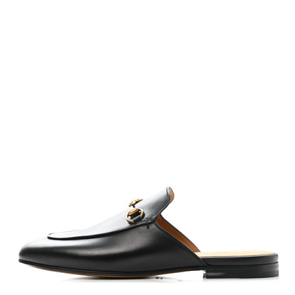Gucci Calfskin Womens Princetown Slippers 38.5 Black 1 of 11