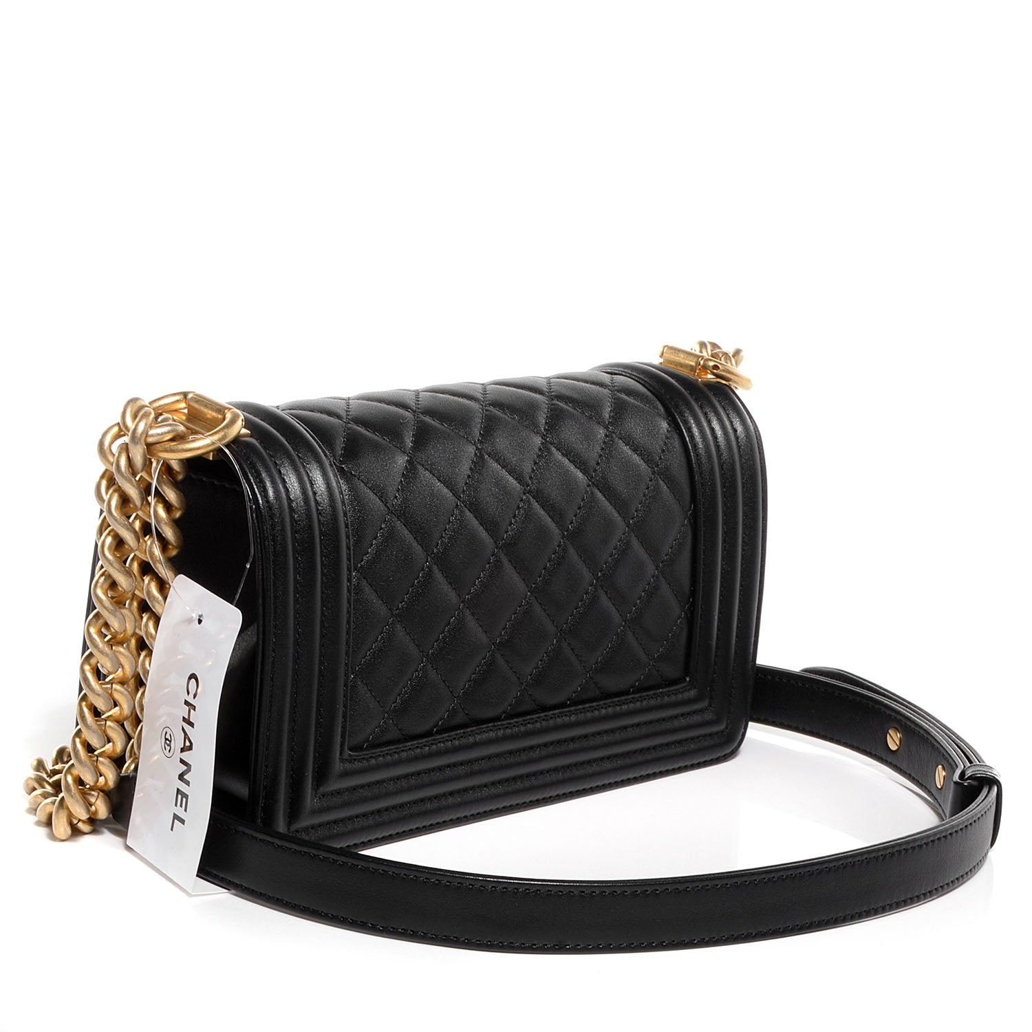 Chanel Lambskin Quilted Small Boy Flap Black 3 of 9