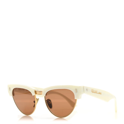 Celine Acetate Cat Eye Sunglasses CL40059U White 1 of 7