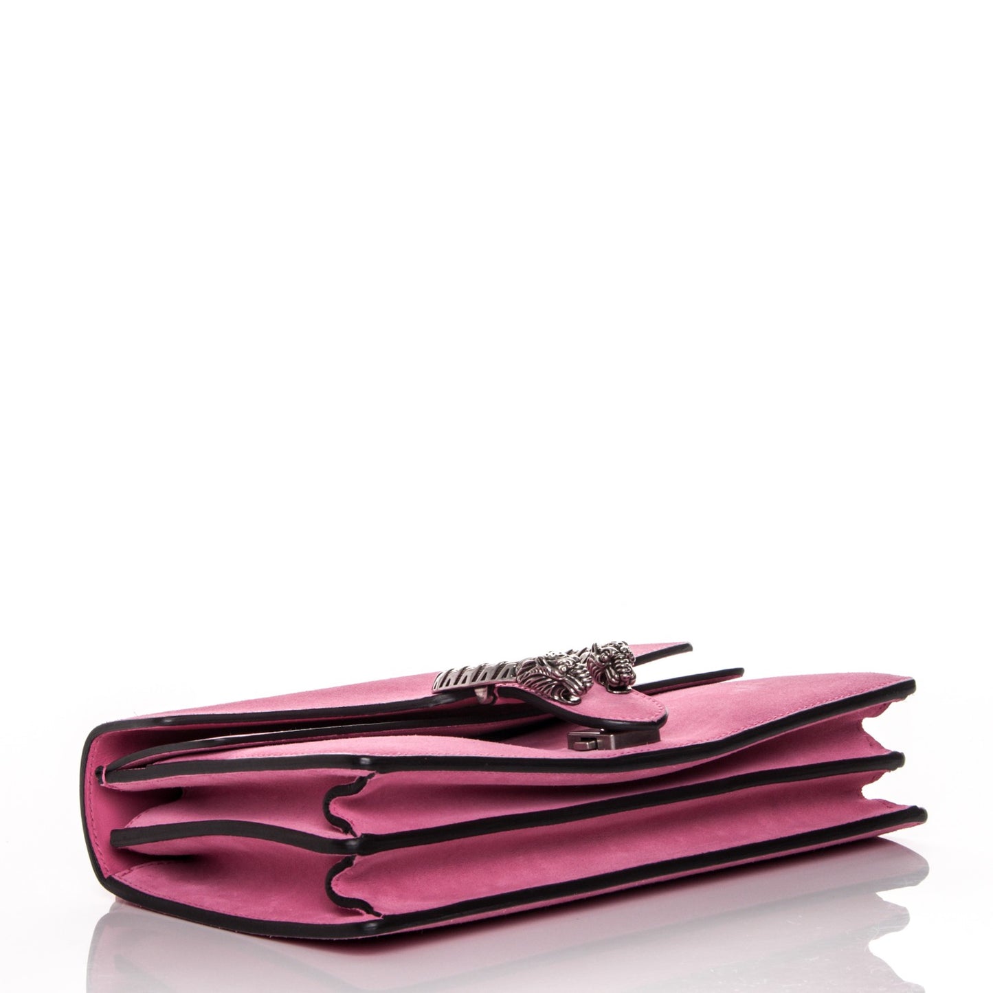 Suede Cudu Vitello Velvet Small Dionysus Shoulder Bag Pink Tropical Flower
