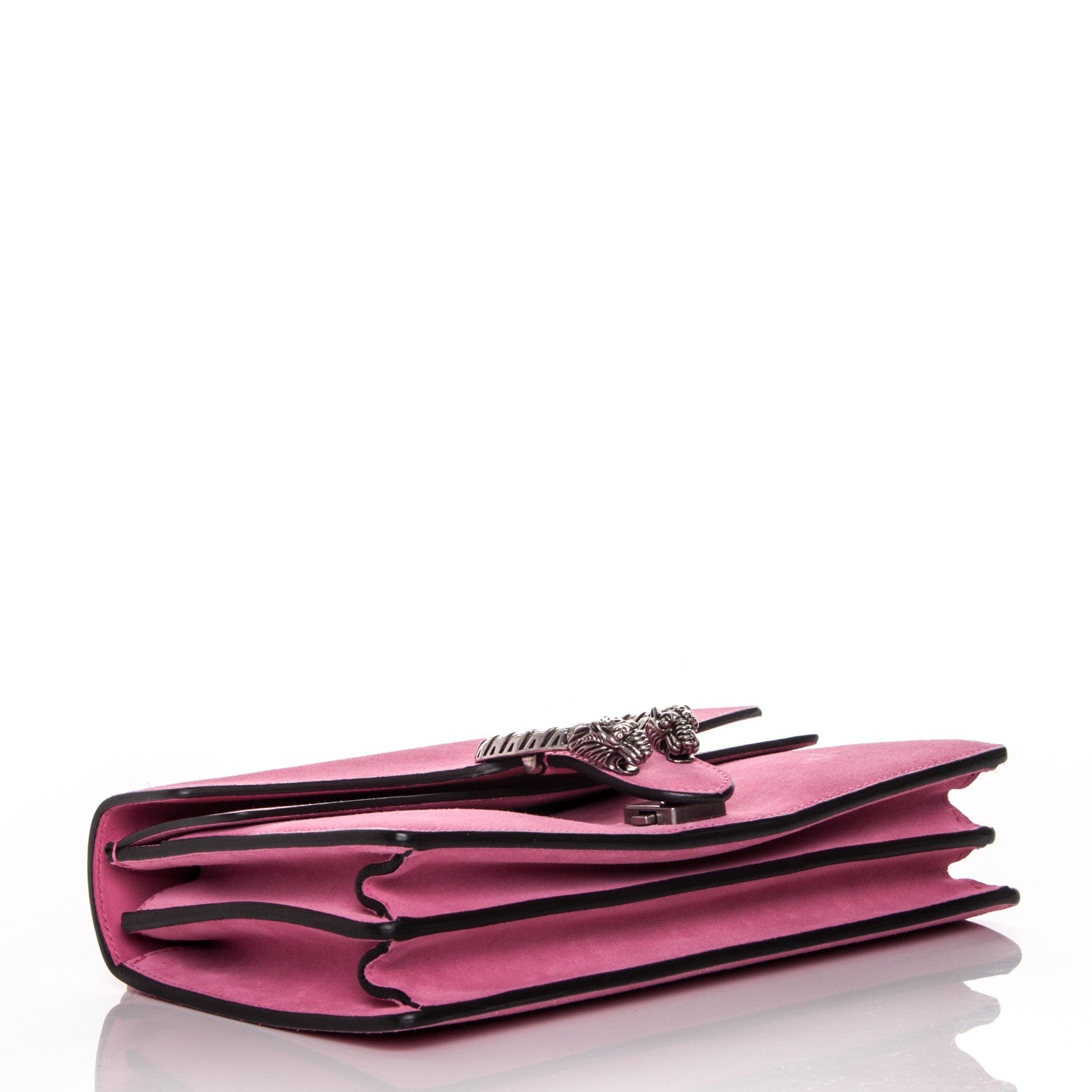 Gucci Suede Cudu Vitello Velvet Small Dionysus Shoulder Bag Pink Tropical Flower 4 of 7