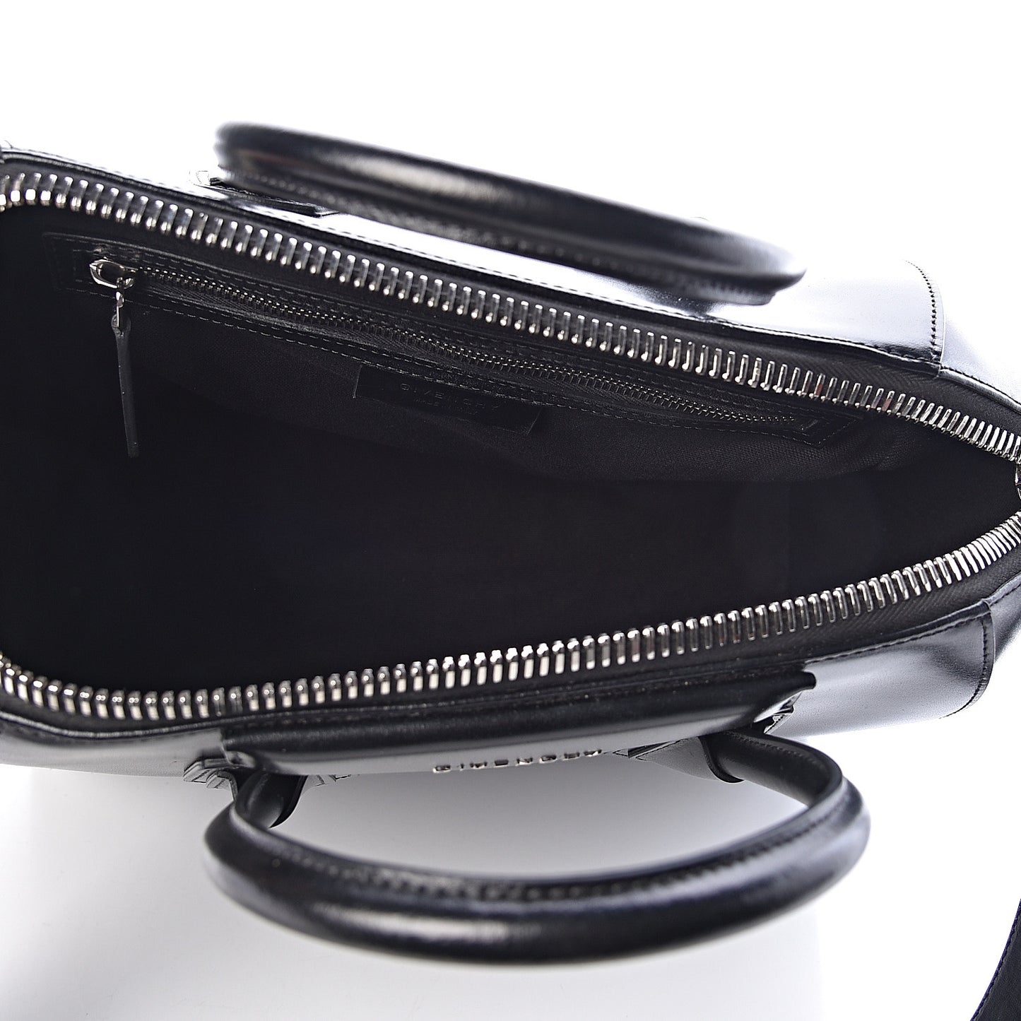 Shiny Lord Calfskin Medium Antigona Black