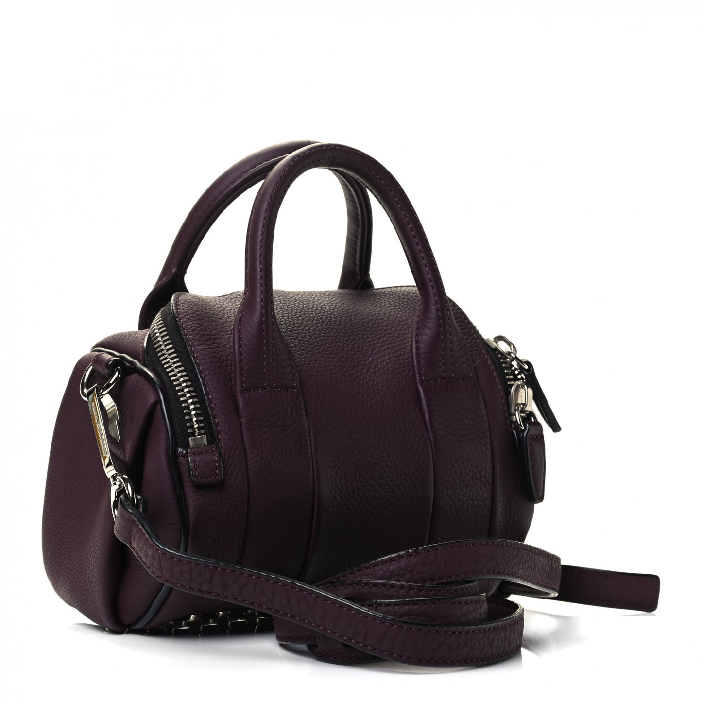 Pebbled Calfskin Mini Rockie Matte Oxblood