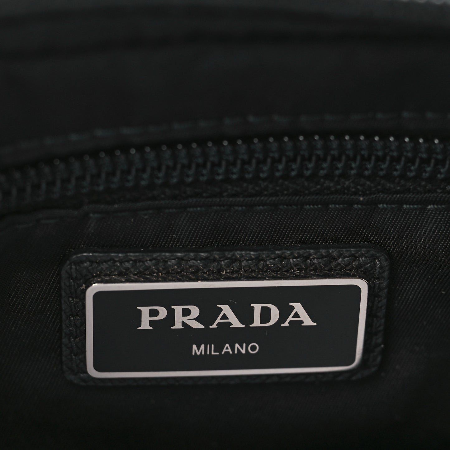 Tessuto Nylon Saffiano Belt Bag Black