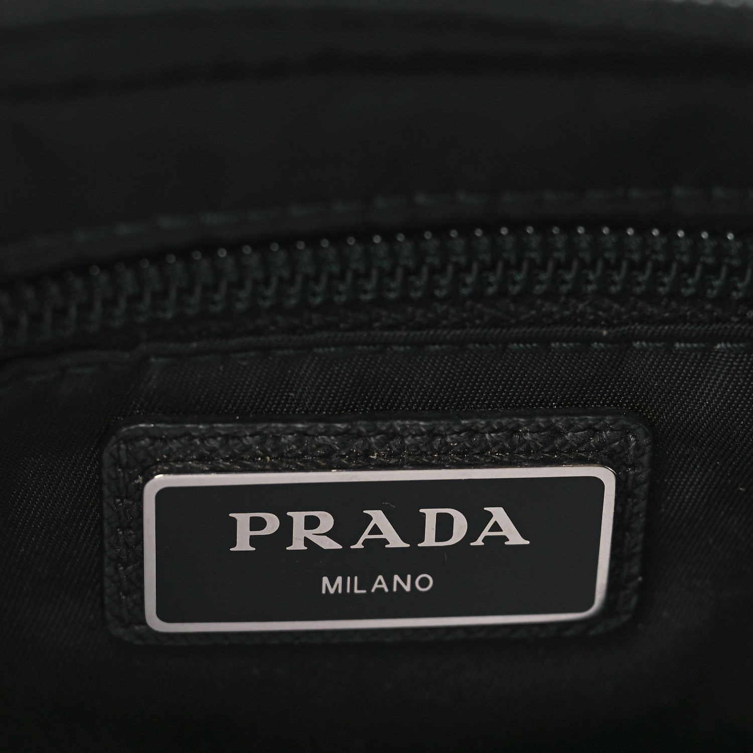 Prada Tessuto Nylon Saffiano Belt Bag Black 6 of 9