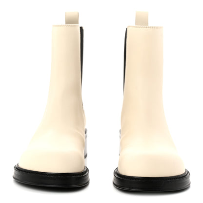 Bottega Veneta Military Calfskin Cliff Boots 40 Sea Salt 2 of 10